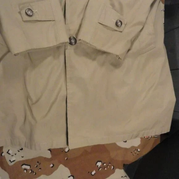 sz42 USMC MARINE CORP MENS ALL WEATHER TRENCH OVERCOAT COAT & LINER LD 2478
